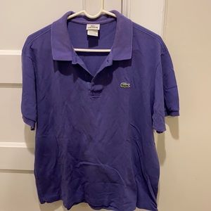 Lacoste purple men’s polo size 6